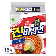 오뚜기 진비빔면 624g, 16개