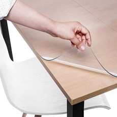 쾌청 책상 테이블 매트 데스크 패드, 투명