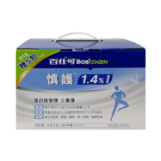 BOSCOGEN 百仕可 慎護 1.4%營養素 35包, 蛋白質管理三重護, 每份200大卡, 1.575kg, 1盒