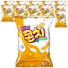 크라운 콘치 크림치즈 과자, 66g, 12개