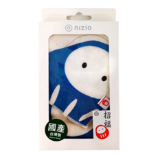nIZio 招福領巾兩件組 - 阿福娃娃 丹寧藍 100%棉 台灣製, 阿福娃娃丹寧藍, 1盒
