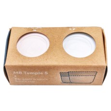 Monbento 隨身醬料盒 Set, MB Temple S, 食品級PP材質, 矽膠密封圈, 粉色 + 白色, 1組