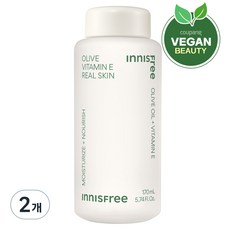 이니스프리 올리브 비타민 E 리얼 스킨, 170ml, 2개