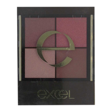 EXCEL 光綻時裳四色眼采 CX02絢彩落櫻 3.5g - 日本四色眼影盤，打造迷人眼妝, 1個