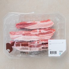모아미트 캐나다산 보리먹인 암퇘지 삼겹살 에어프라이어용 (냉장), 1kg, 1팩