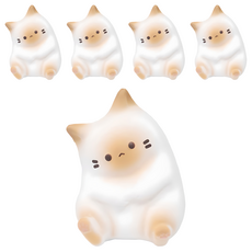 아가플러스 폭신 마시멜로우 고양이 스퀴시 랜덤발송, 5개 5개
