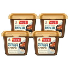 해찬들 물로만 끓여도 바지락꽃게 된장찌개양념, 450g, 4개 450g, 4개