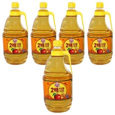 오뚜기 2배 사과식초, 1.8L, 5개