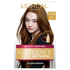 로레알파리 NEW 엑셀랑스 크림, 6.30호 골드 브라운, 1개 6.30호 밝은갈색(황금빛), 1개