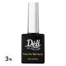 델리뷰티 퍼펙트 논와이프 탑젤, 10ml, 3개