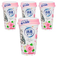 unicharm 清新消臭貓盆消臭粒 純淨花香, 450ml, 4個