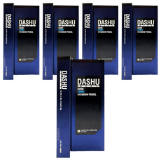 DASHU 男士用雙頭眉筆, 深灰色, 方形筆尖可細緻描繪, 持久不暈染, 5支