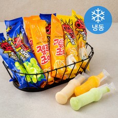 해태제과 국가대표 빙과 3종 세트 (냉동), 1세트, 탱크보이배맛 5p + 젤로조아감귤 5p + 탱크보이청포도 5p