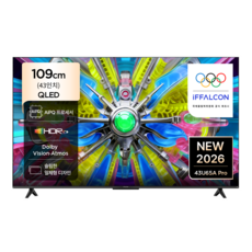 아이팔콘 4K UHD QLED TV, 43U65A Pro, 고객직접설치, 스탠드형, 109cm(43인치)