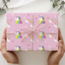 인디케이 트윙클 유니콘 포장지, 혼합색상, 10개