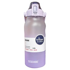 DODGE 道奇 Ttritan水壺 彈蓋吸管, 霧面 薰衣紫, 2L, 1個