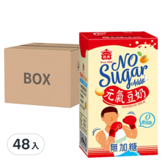 義美 元氣無糖豆奶, 250ml, 48入