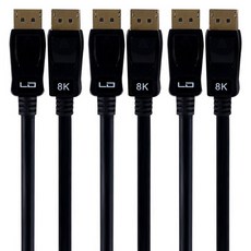 애니포트 DP 1.4Ver 모니터 연결 선 케이블 AP-DP1402, 2m, 3개