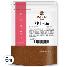 인차 치아씨드, 200g, 6개