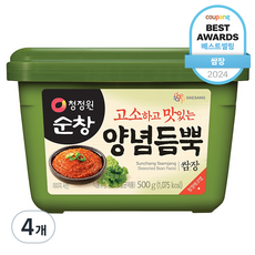 청정원순창 양념듬뿍 쌈장, 500g, 4개
