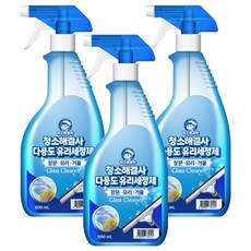 청소해결사 다용도 유리세정제, 600ml, 3개