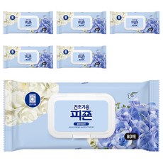 피죤 건조기용 오리지널 섬유유연제 블루비앙카 본품, 80개입, 6개