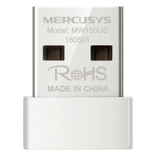 머큐시스 150Mbps 무선 나노 USB 랜카드, MW150US, 1개