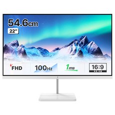 주연테크 FHD 100Hz 화이트 모니터, 54.6cm, V22FX-W