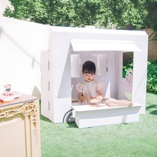 키즈바래 대형 종이 푸드트럭, 화이트, 1개 너만의 푸드트럭이 되길 바래, 화이트