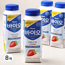 매일바이오 드링킹 요거트 딸기, 250ml, 4개입, 2개 250ml, 8개