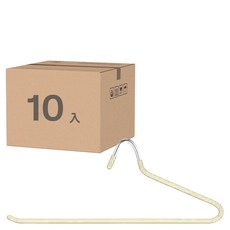 德利生活 鵝型褲架正向35cm 5入, 奶油色, 2組