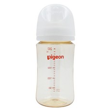 pigeon 貝親 WN3母乳實感PPSU奶瓶 M, 純淨白, 240ml, 1個