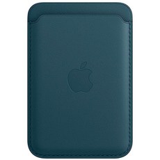 Apple 정품 아이폰 맥세이프 가죽 카드지갑, 발틱 블루