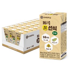 연세우유 16곡 꿀선식 두유, 190ml, 24개