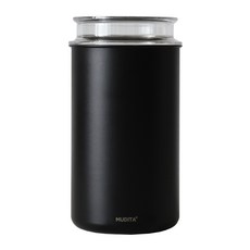 무디타 리본제이 스텐 이중 잠금 진공 원두 보관용기 1400ml, 블랙, 1개