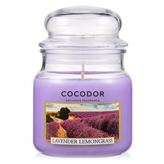 코코도르 미디움자 캔들, 라벤더앤레몬그라스, 340g, 1개 라벤더 앤 레몬그라스, 340g, 1개