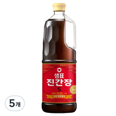 샘표 진간장 S, 1.7L, 5개