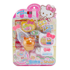 Hello Kitty 凱蒂貓 烘焙坊 玩具組 Bake 4 Shop, 含收銀機、紙幣、夾子、蛋糕, 1組