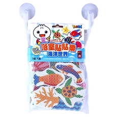 風車圖書 FOOD超人 浴室貼貼樂 海洋世界, 16入裝, 1入
