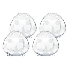 haakaa 母乳矽膠瓢蟲集乳墊 Set 2入, 75ml容量, 100%食品級矽膠製成, 不含BPA,PVC和鄰苯二甲酸鹽, 無需電源線或電池, 便攜式且靜音, 2組
