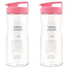 LocknLock 樂扣樂扣 PET冷水壺, 櫻花粉, 1.2L, 2個
