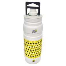 ELITE FLY 環法紀念版 自行車水壺 - 550ml/750ml 超輕量水壺, 白底幾何, 1個