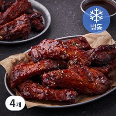케이씨 슬라이스 폭립 쪽갈비 매콤 (냉동), 1kg, 4개