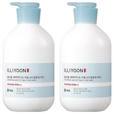 일리윤 세라마이드 아토 6.0 탑투토워시 무향, 1000ml, 2개