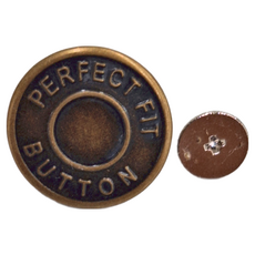 Perfect 可拆免縫腰圍調節鈕扣 Set 20個, 17mm銅色 Perfect 1入, 銅色Perfect