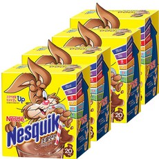 네스퀵 초콜릿맛 분말, 13.5g, 20개입, 4개 13.5g, 20개입, 4개