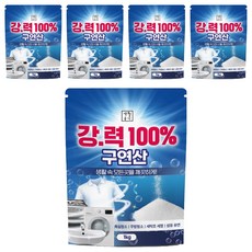 생활공식 강력 100% 구연산, 5개, 1kg
