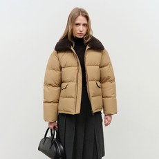 던스트 DETACHABLE SHEARLING COLLAR GOOSE DOWN JACKET UDJU4D130