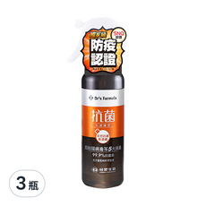台塑生醫 Dr's Formula 抗菌防護噴霧, 255g, 3瓶