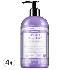닥터브로너스 라벤더 슈가 솝, 360ml, 4개